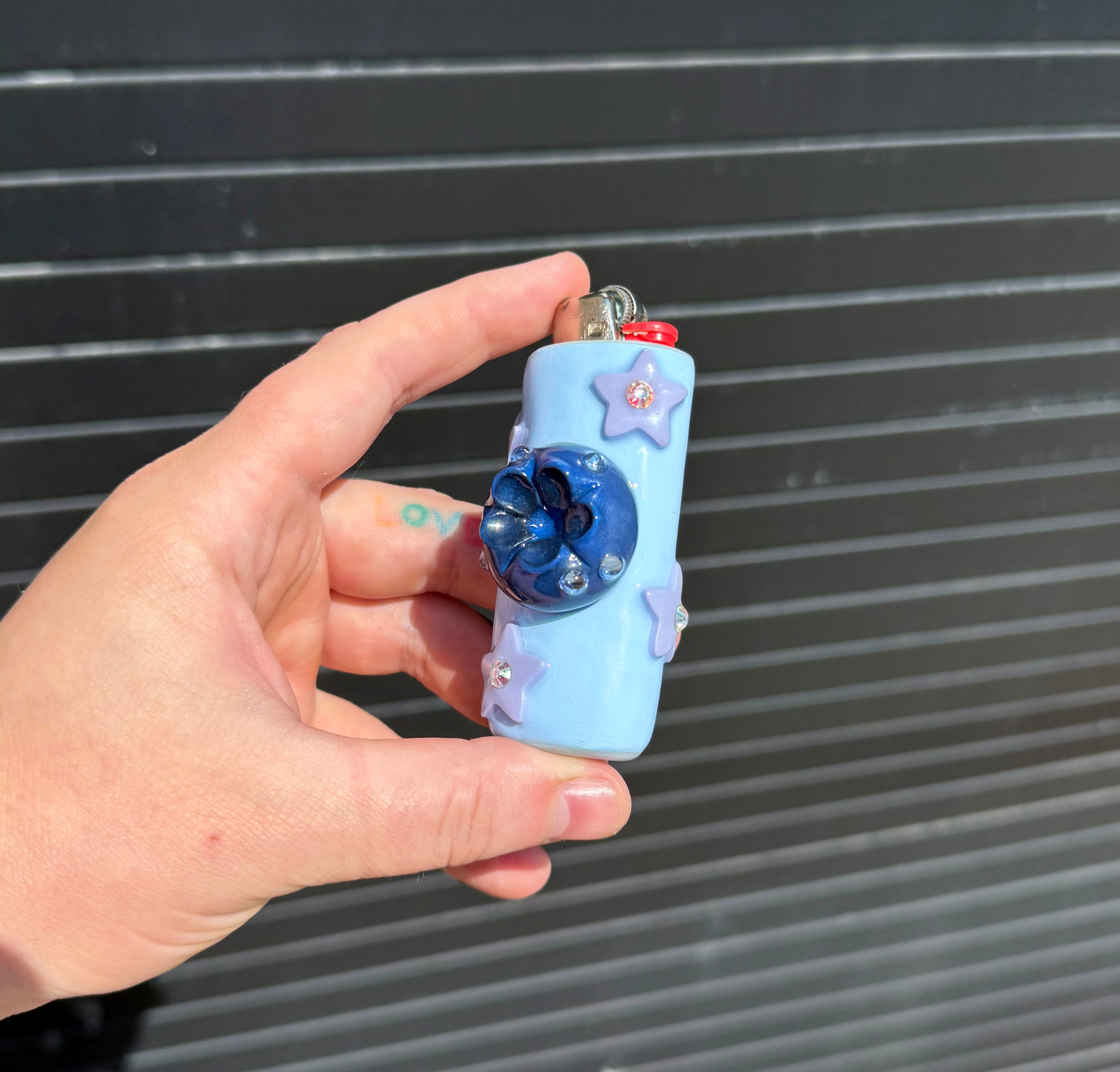 Starry blueberry lighter case