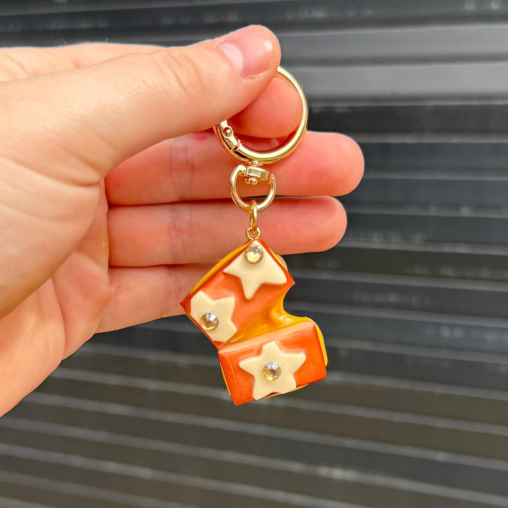 Starry Grilled Cheese Keychain