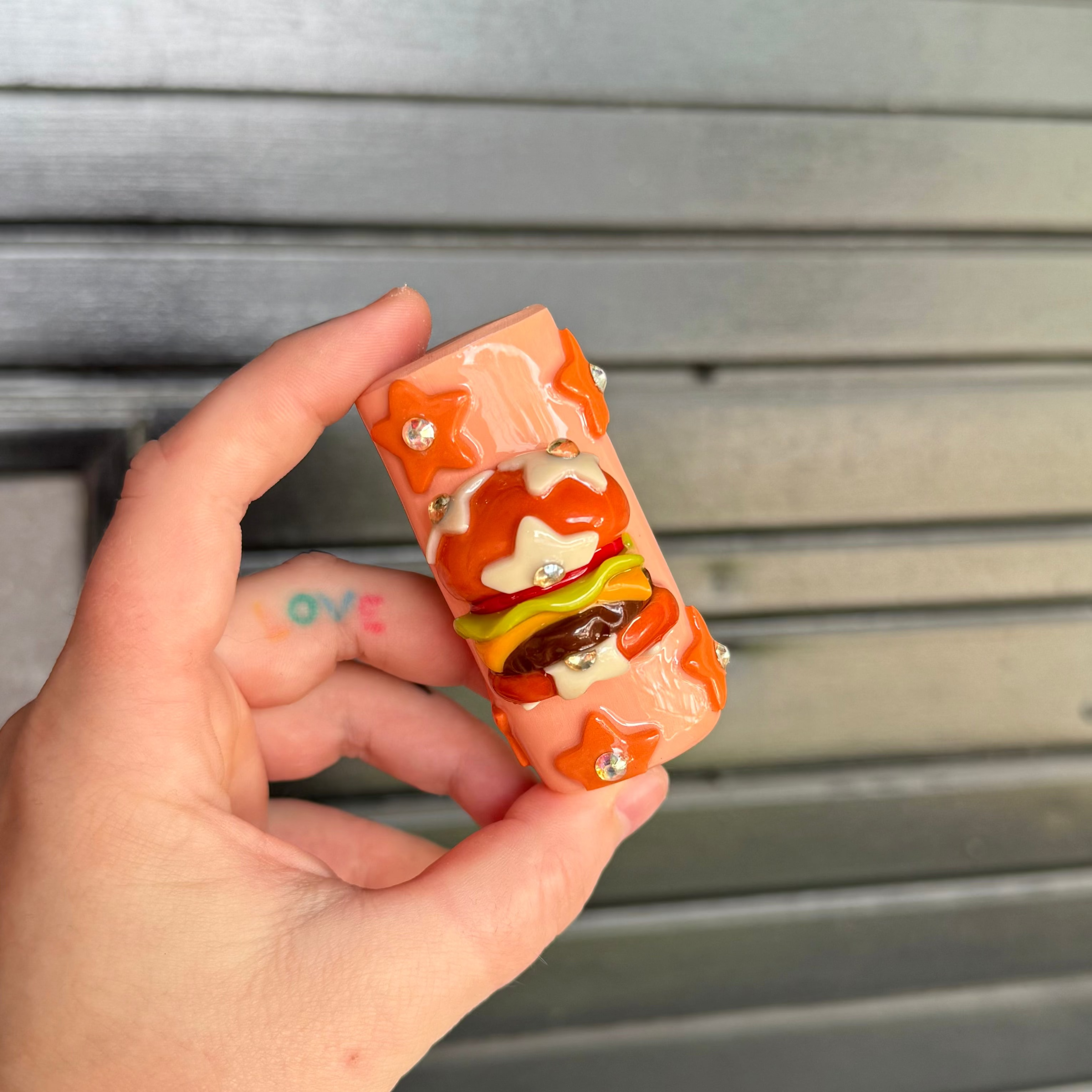 Starry Burger Lighter Case