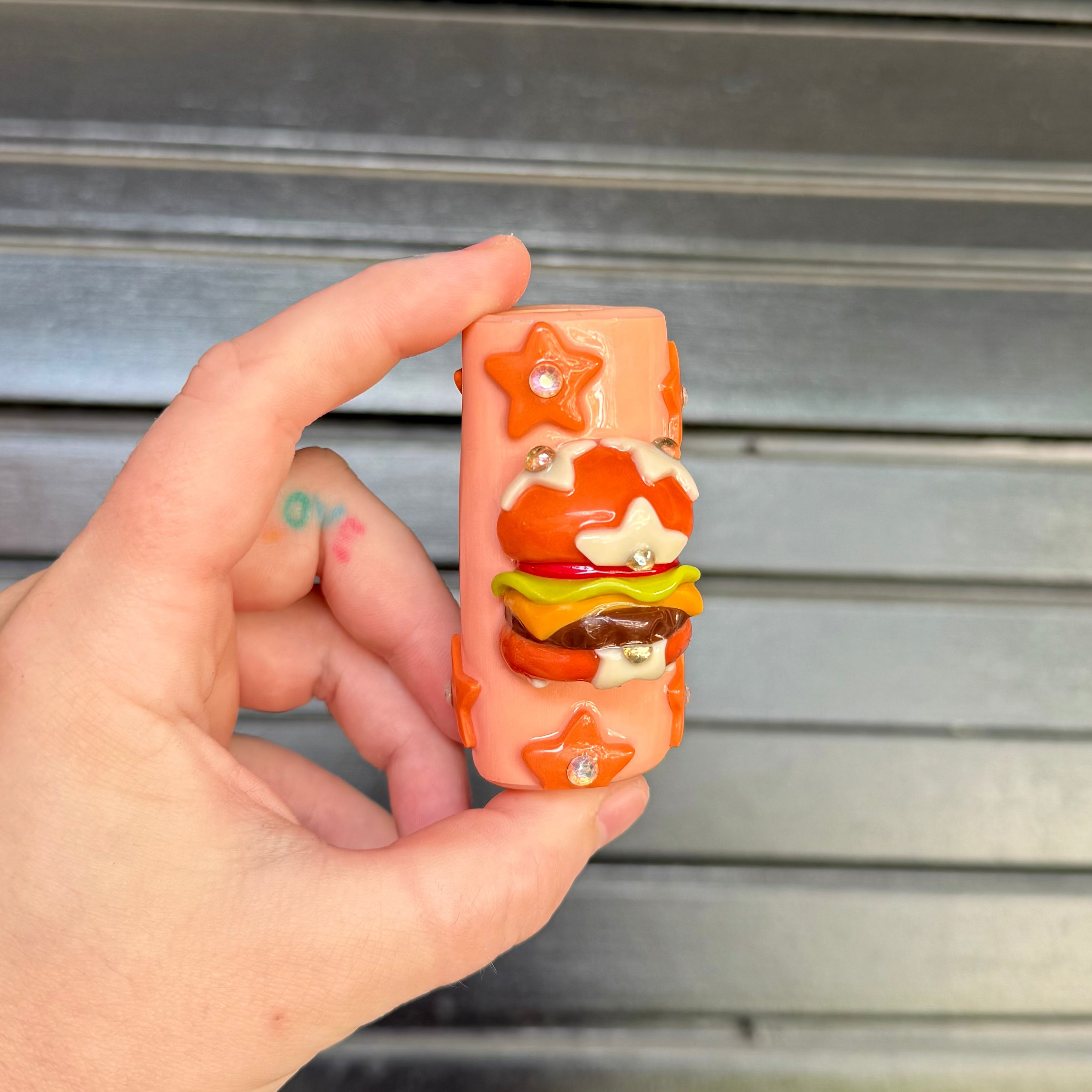 Starry Burger Lighter Case
