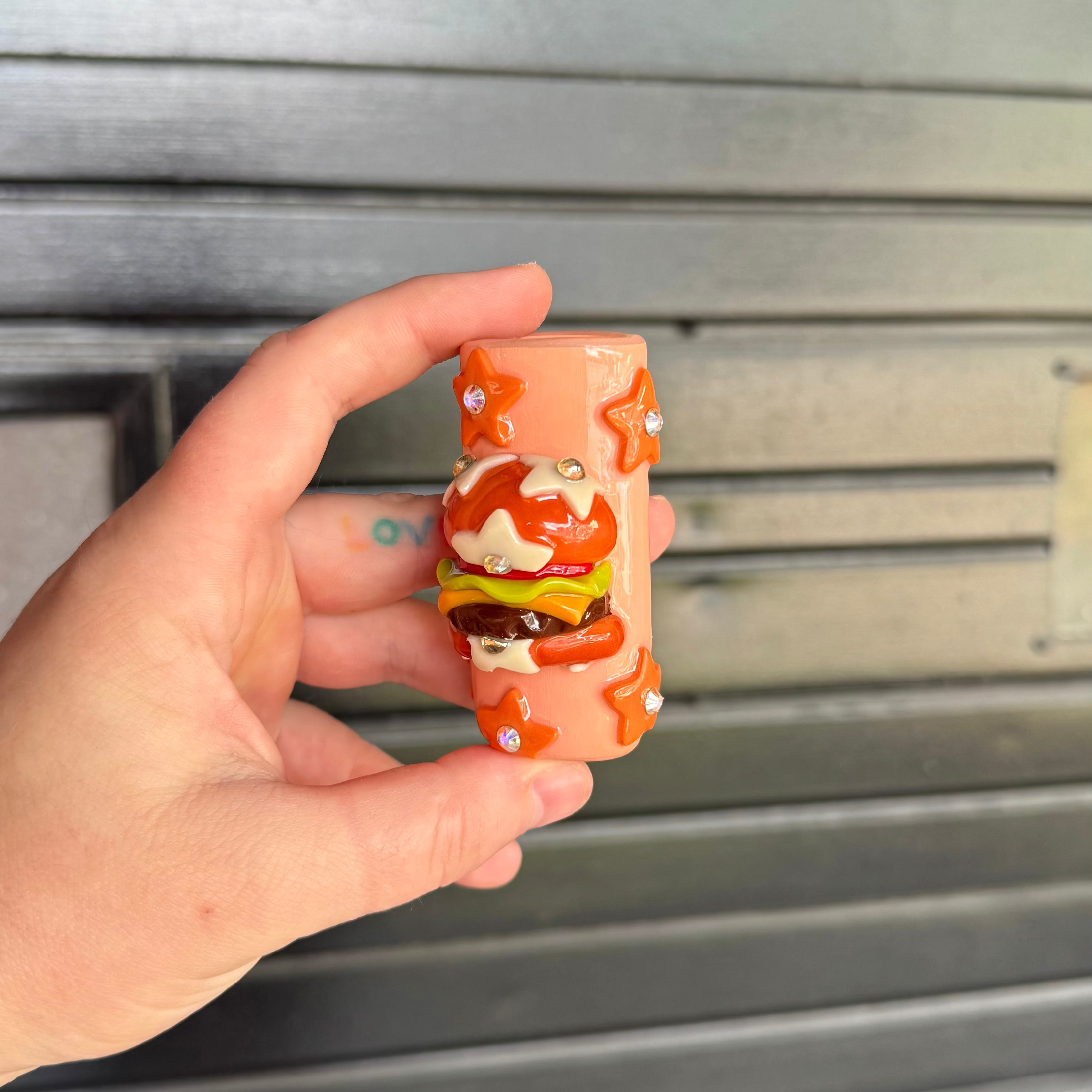 Starry Burger Lighter Case