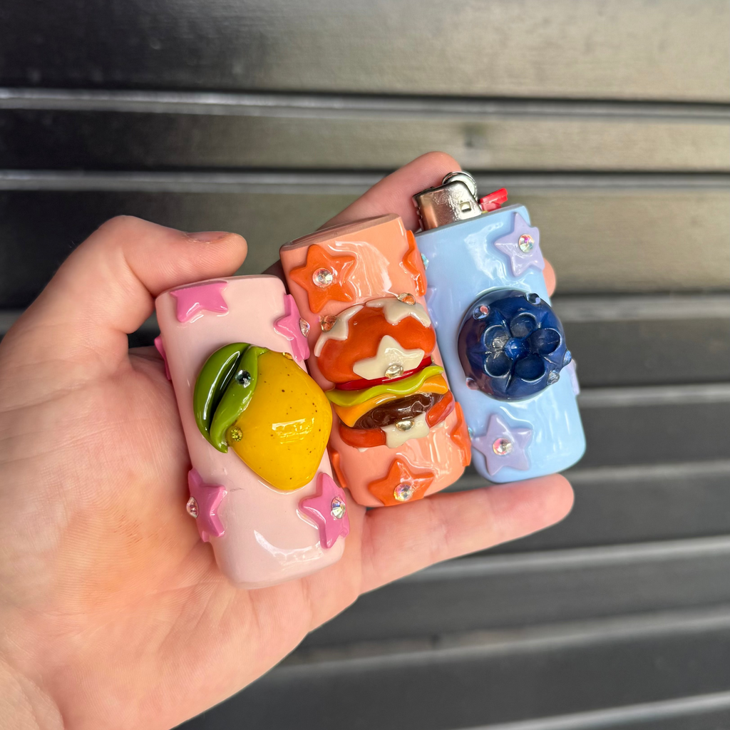 Starry Burger Lighter Case