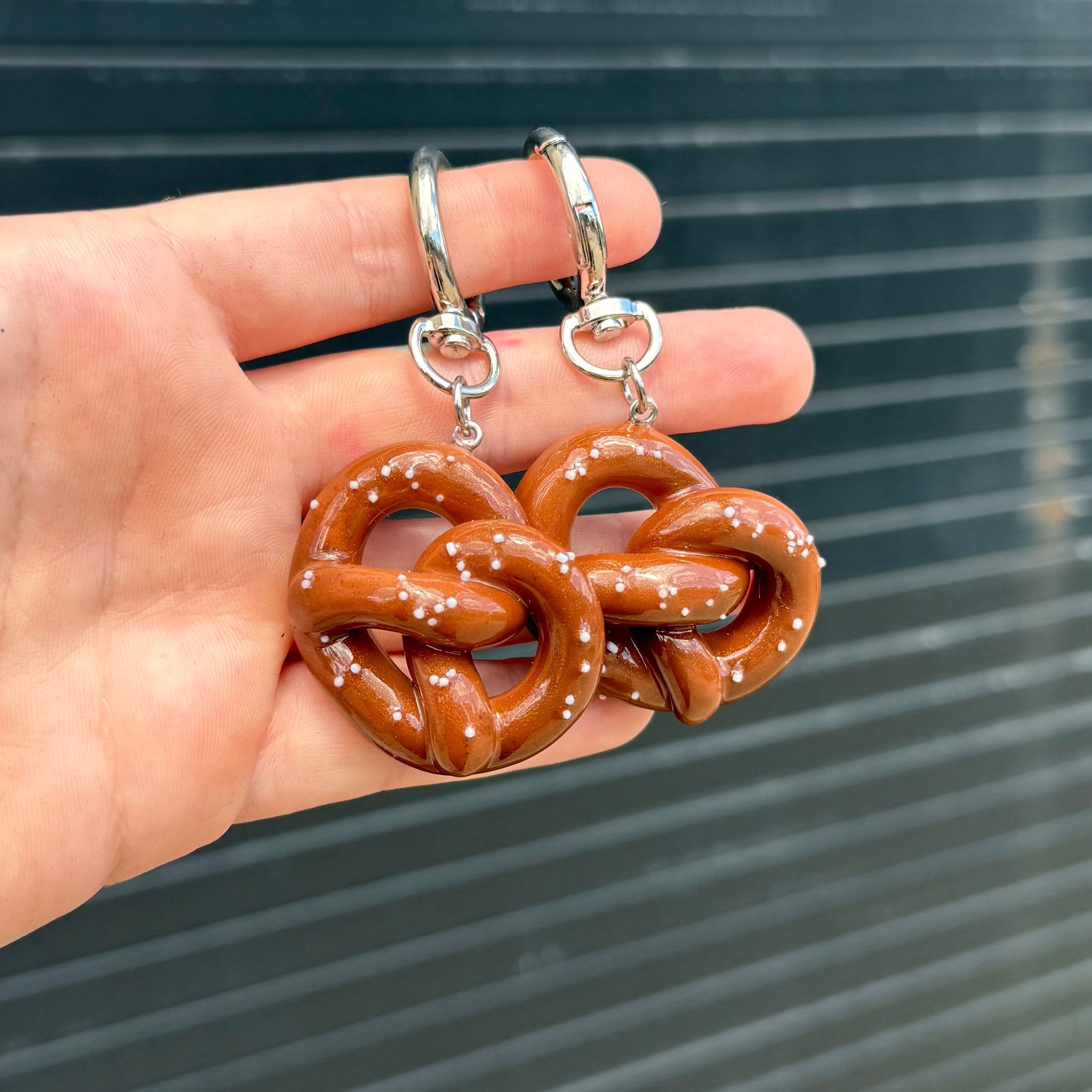 Pretzel Keychain